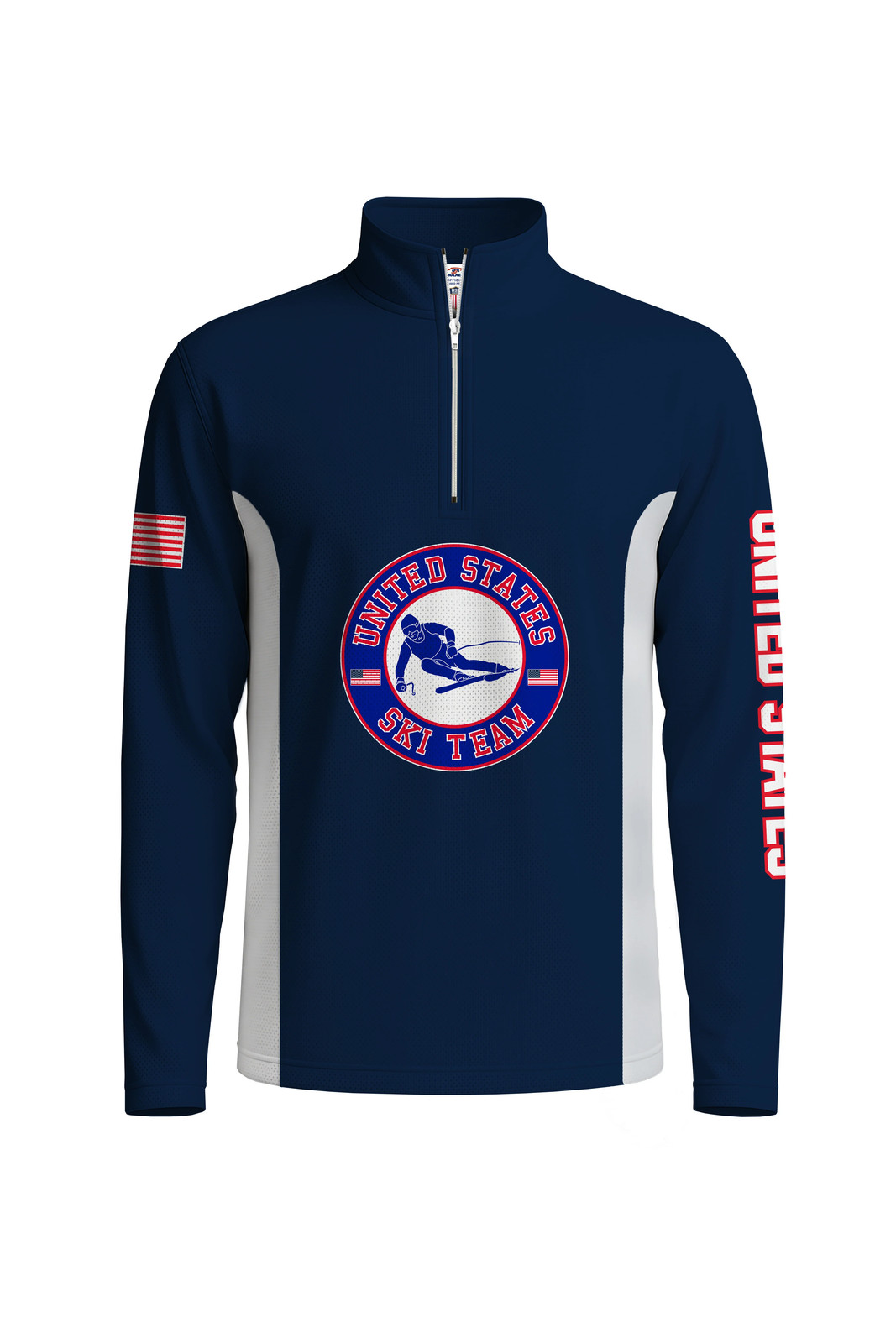 USA SKI Team Lightweight Navy 1/4 Zip Pullover gallery