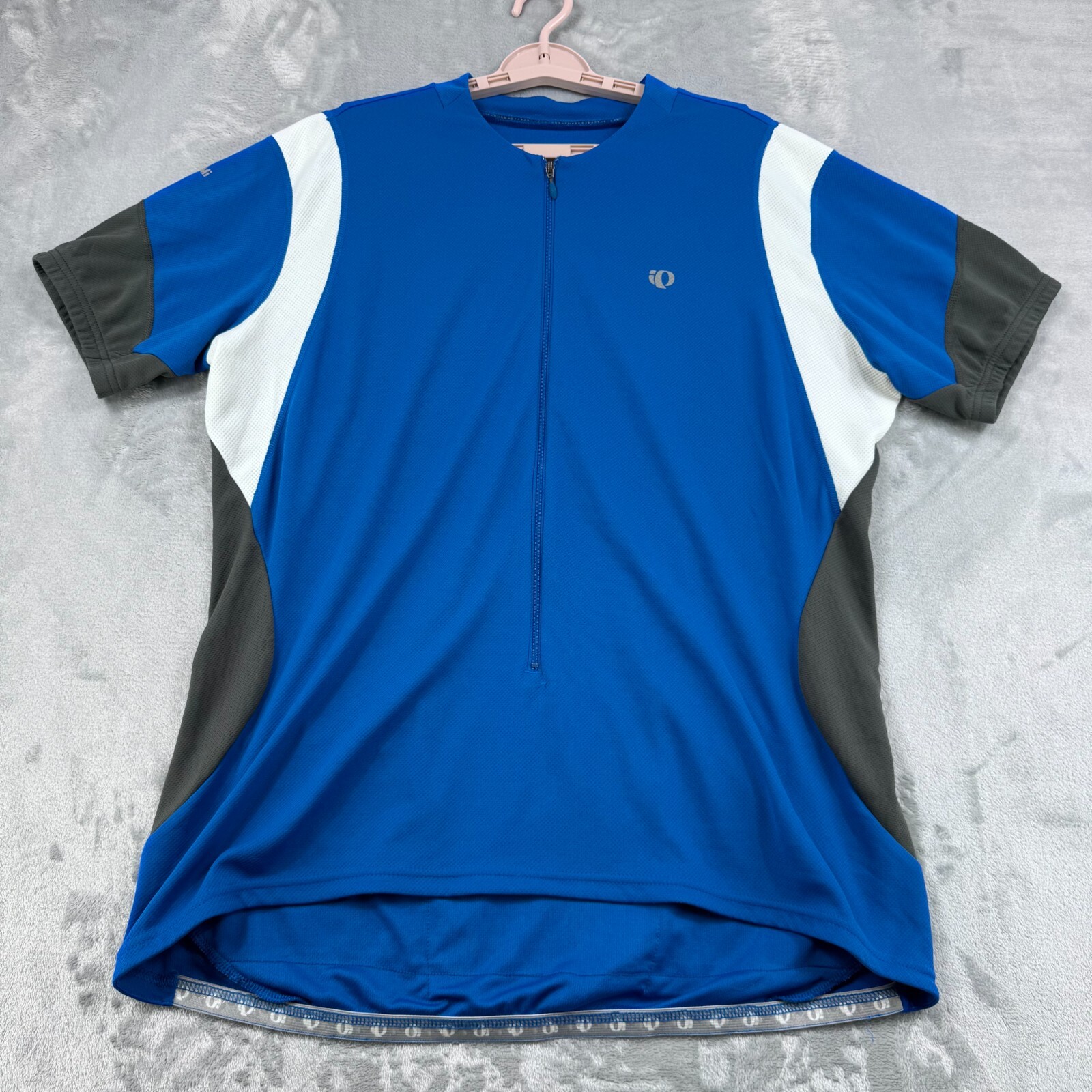 Pearl Izumi Cycling Shirt Select Men's 2XL Blue Short Sleeve Zip gallery
