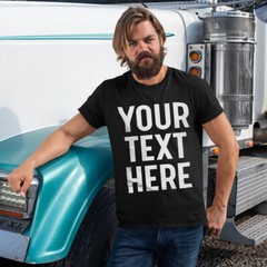Personalised Your Text Name Customizable Printed Mens Womens T-Shirts Top#TA-195