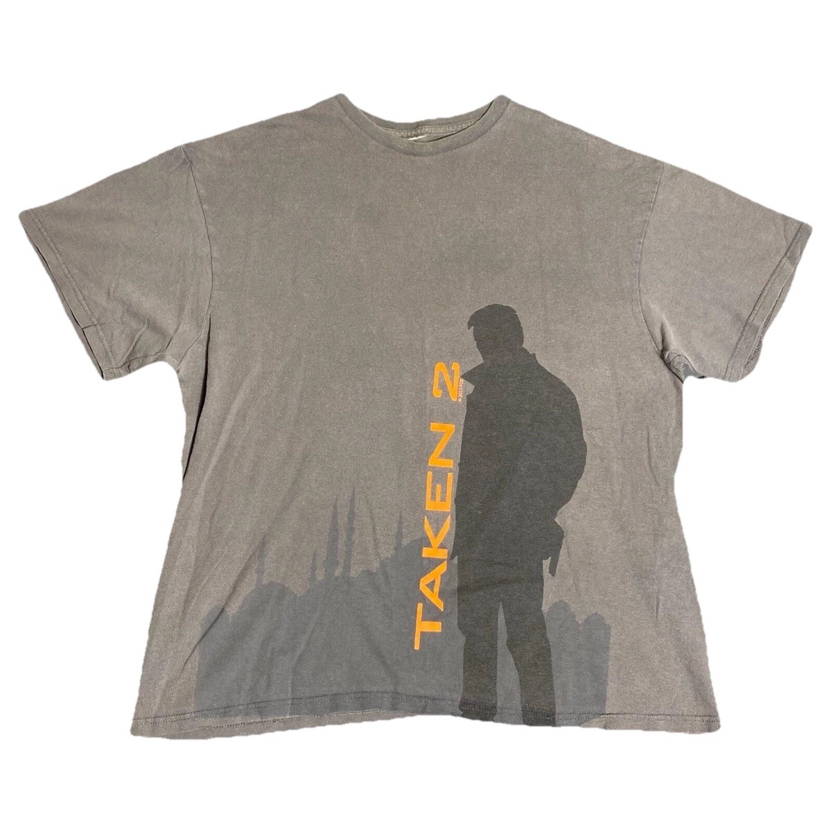 Taken 2 Promo Shirt Mens XL Gray Liam Neeson Movie Action Film Rare Double Sided gallery