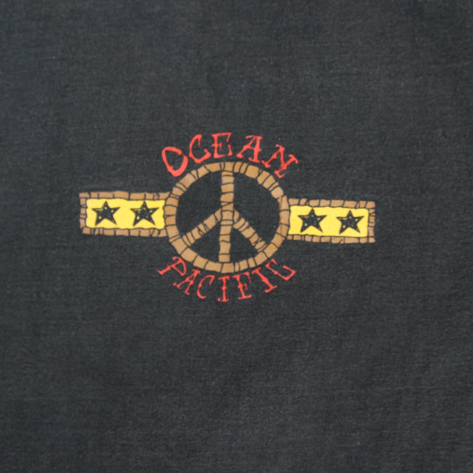 VTG Ocean Pacific T Shirt L MAKE SURF NOT WAR 69 Peace Op Skate Grunge Tee gallery