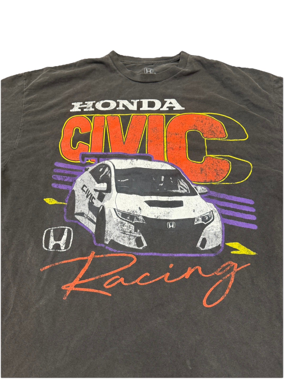 Honda Civic Type R T-Shirt - Aggressive Grey Racer Design Unisex Tee SZ S gallery