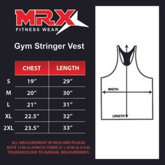 MRX Men’s Gym Training Exercise Vest Sports Workout Gear Fitness Stringer Tops