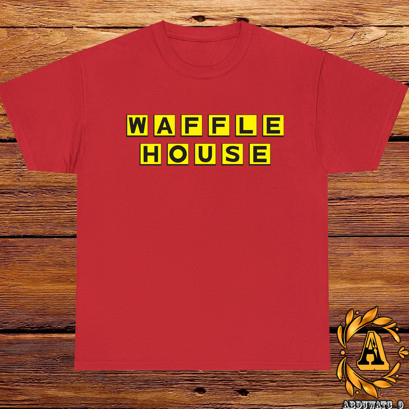 New Waffle House Restaurant Logo Black/Sport Grey/White/Navy/Red T-Shirt S-5XL gallery