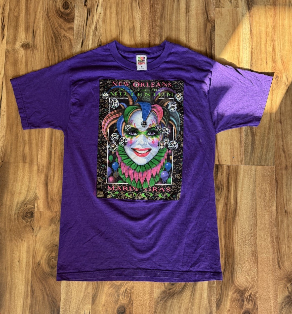 NEW ORLEANS MILLENIUM 2000 Y2K MARDI GRAS Shirt Artwork By Andrea Mistretta gallery