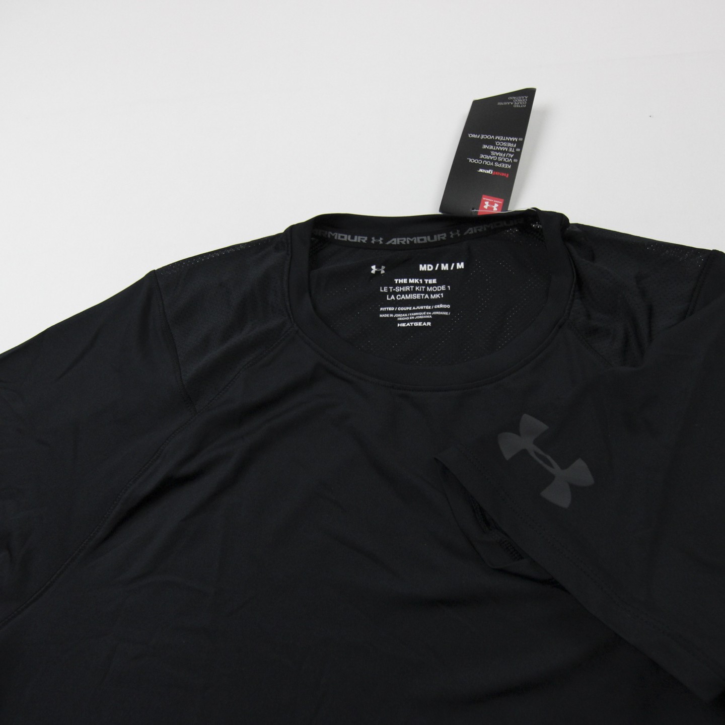 Under Armour HeatGear Short Sleeve Shirt Men's Black New with Tags M gallery