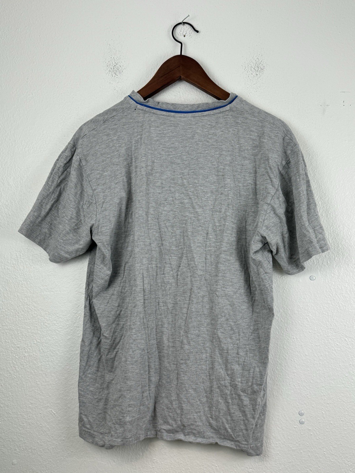 Mens SLAZENGER T Shirt Top Heather Gray Cotton Jersey V Neck Tee Size Medium gallery