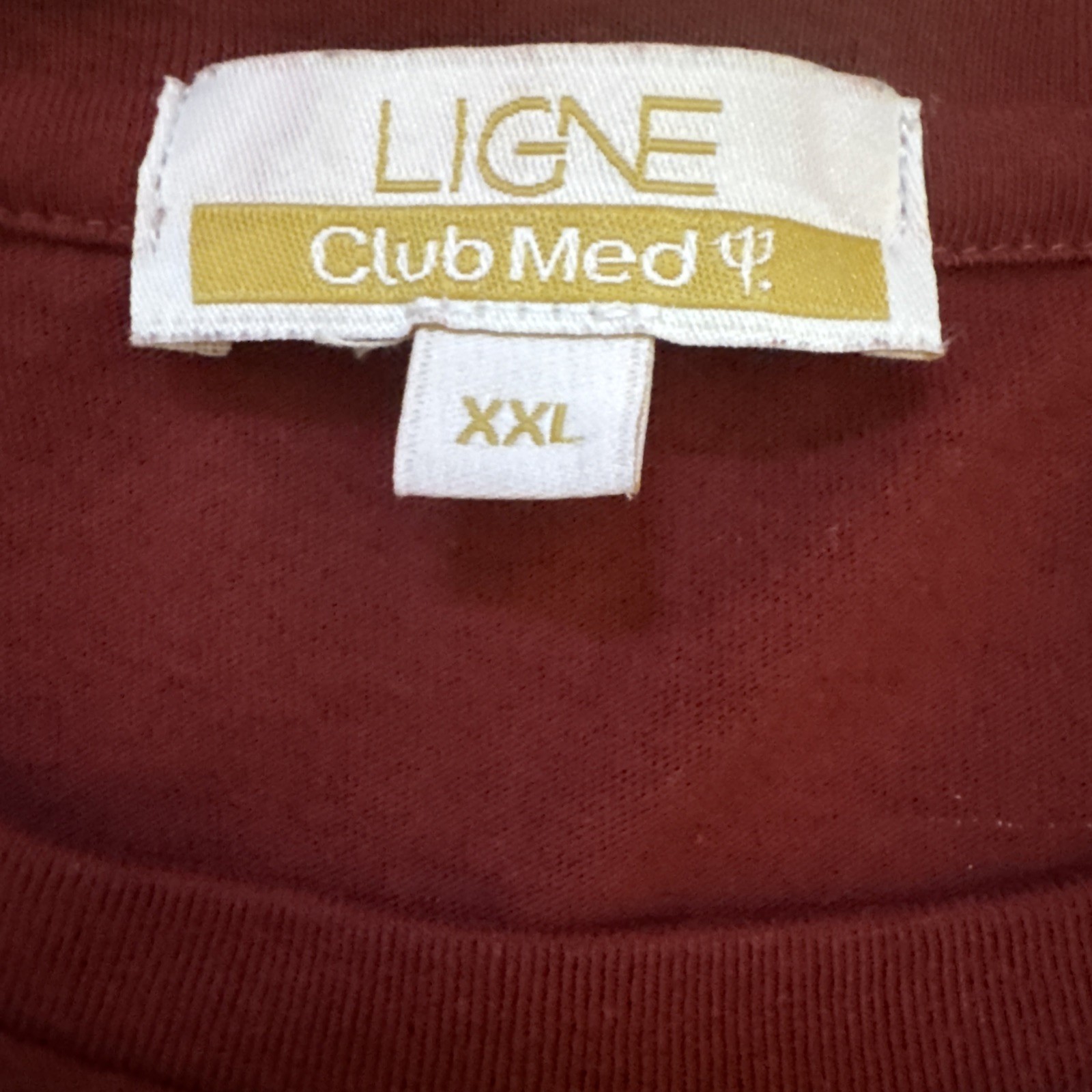 Club Med 45 Punta Cana Dominican Republic Blue Shirt Men's size XXL Red 2XL gallery