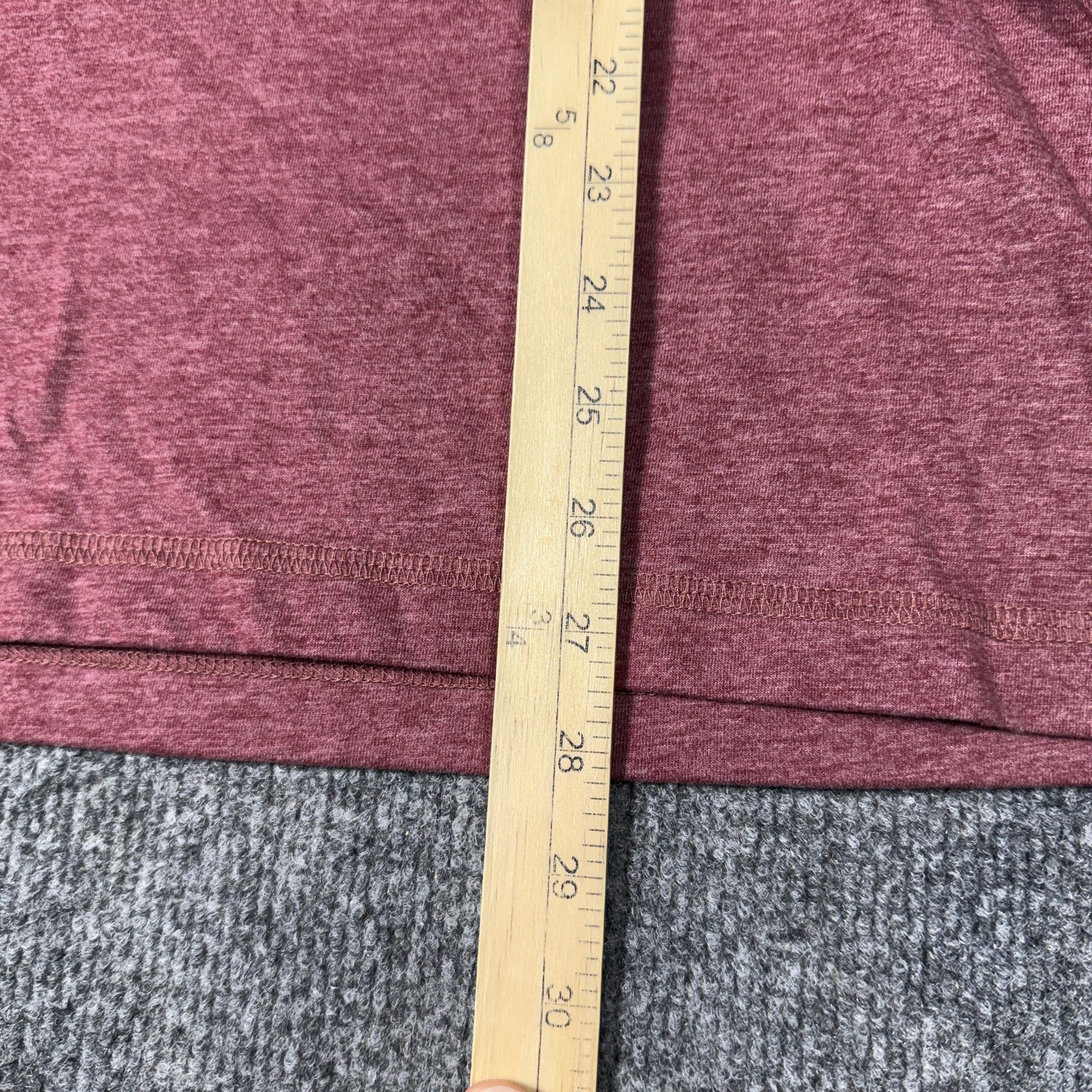 UNTUCKit Henley Shirt Mens 2XL Red Long Sleeve Tagless Cotton Blend Soft Knit gallery