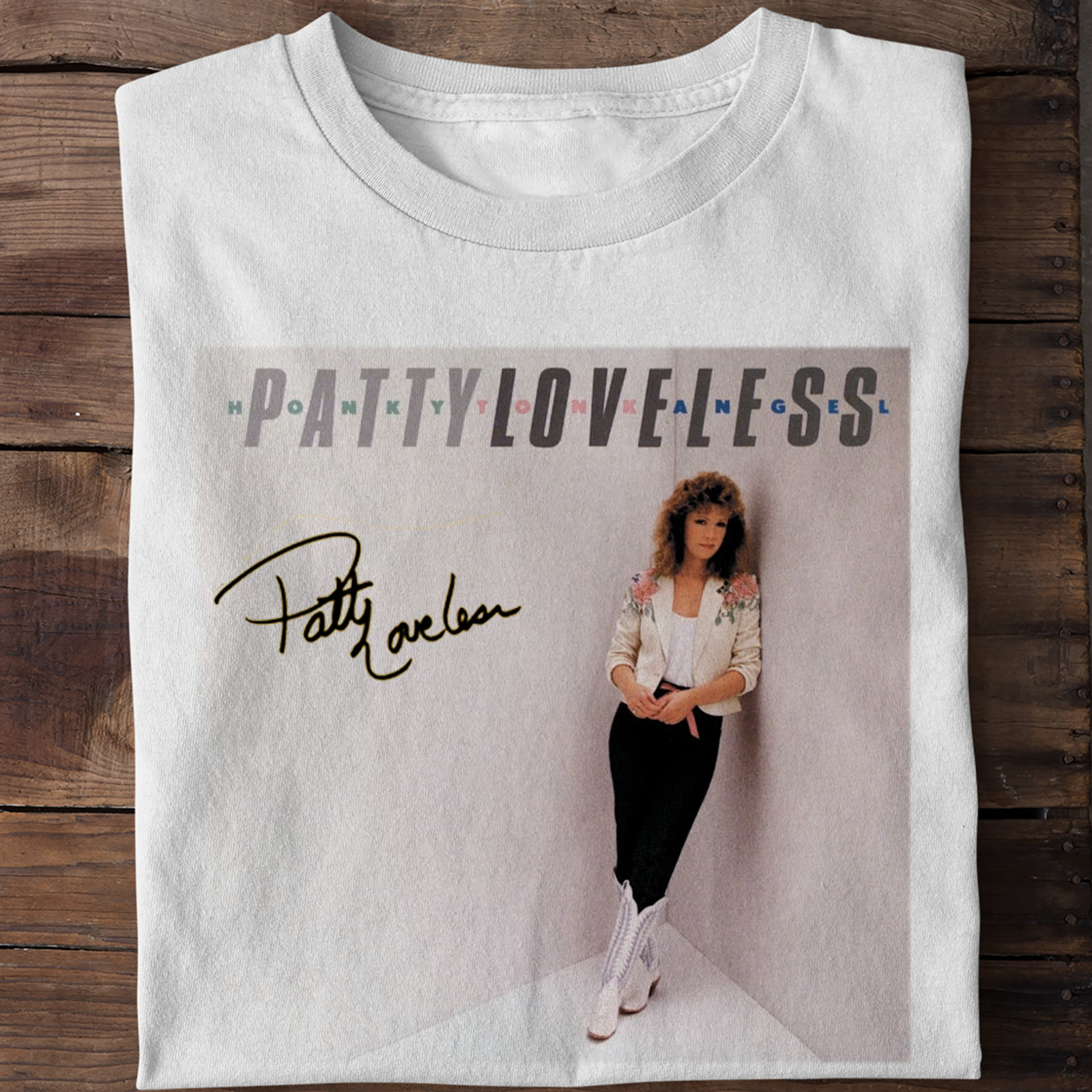 Rare Patty Loveless - If You Think Short Sleeve Full Size White T-shirt gallery