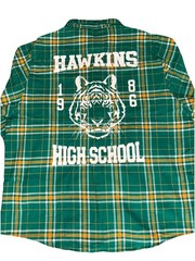 Cakeworthy Stranger Things Hawkins High School Flannel Shirt Unisex 4XL NWT