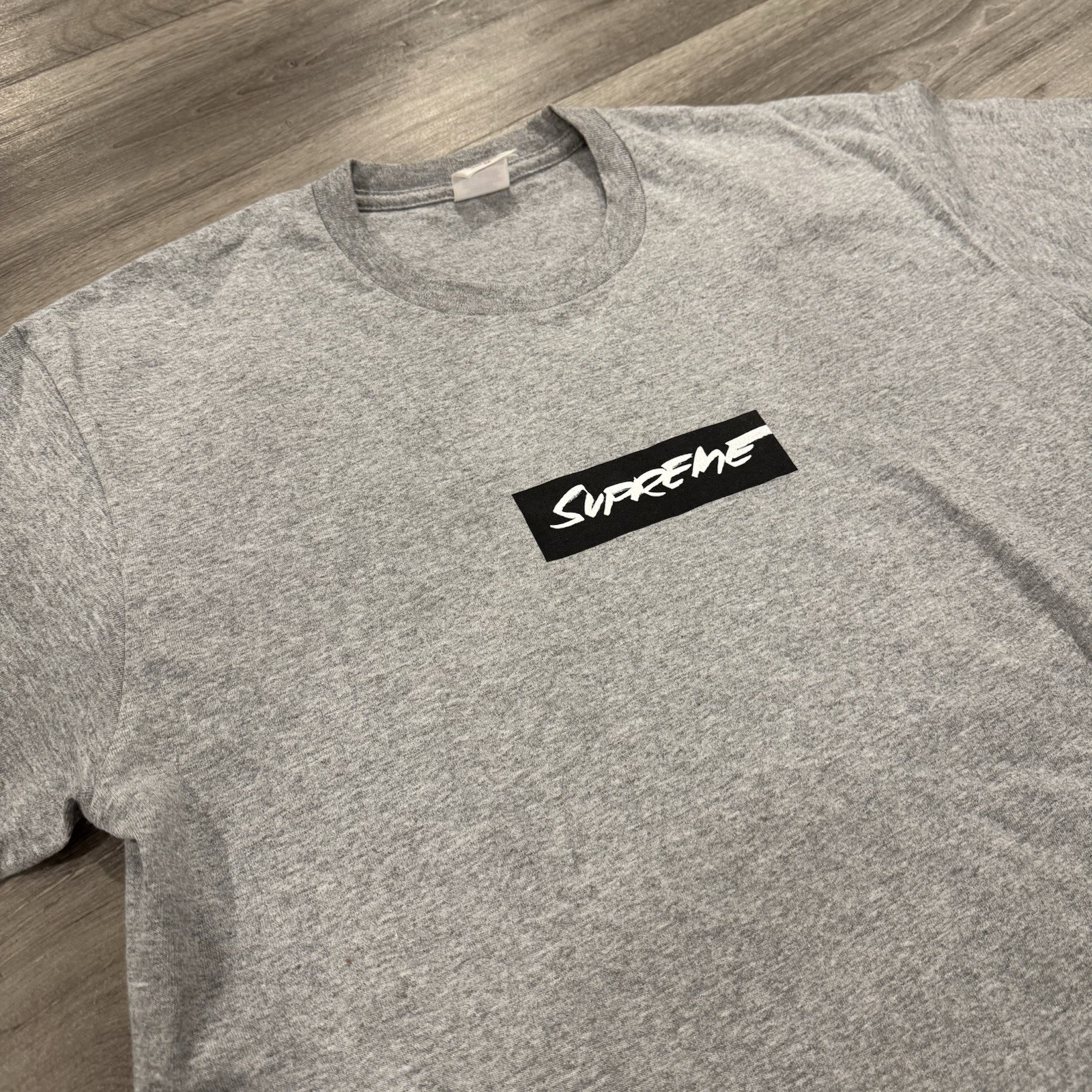 Supreme SS24 ‘Futura’ Box Logo Tee Mens Medium Gray Black gallery