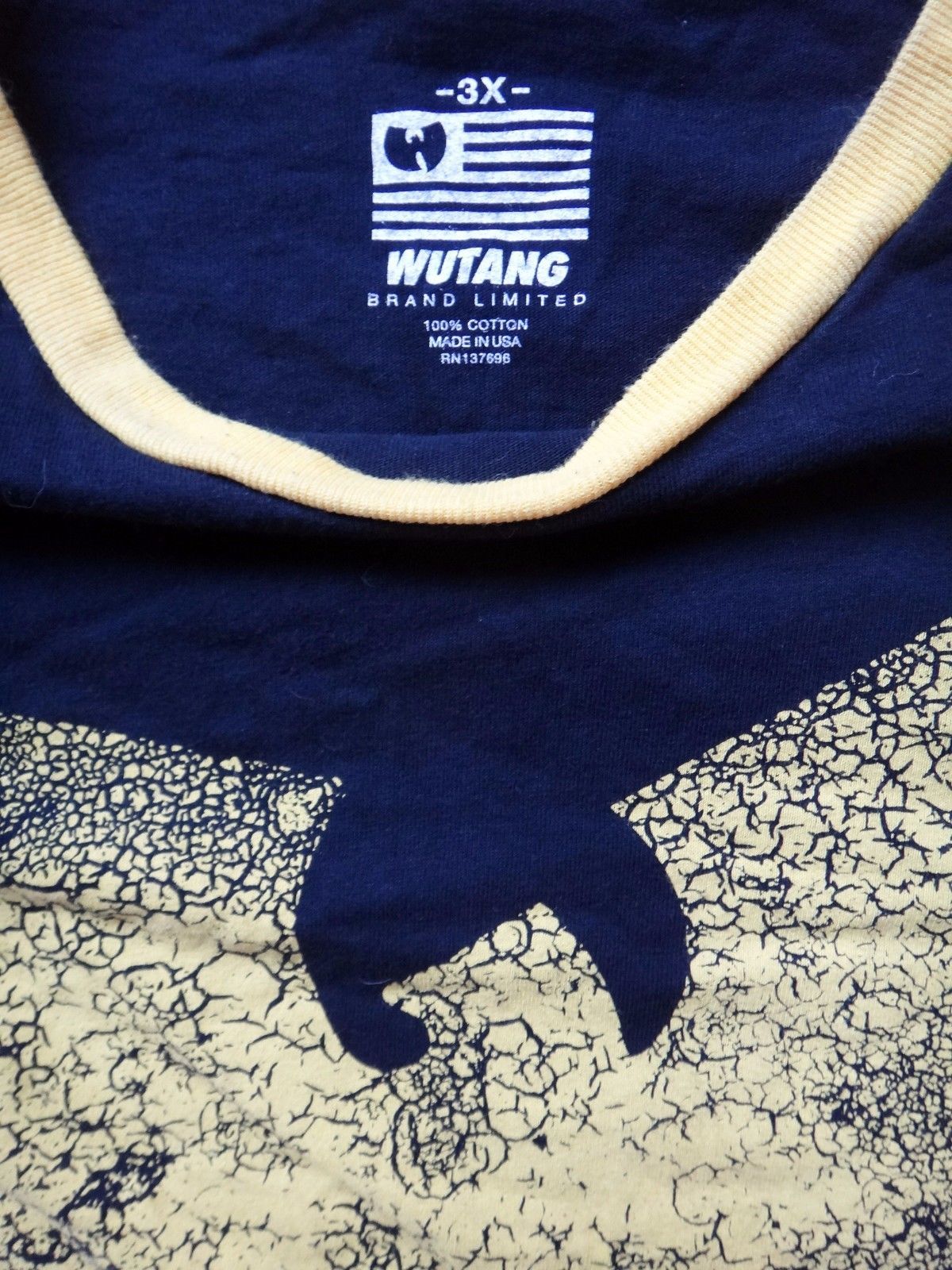 WUTANG brand limited baseball tee 3x black yellow RARE clan shaolin enter the cd gallery