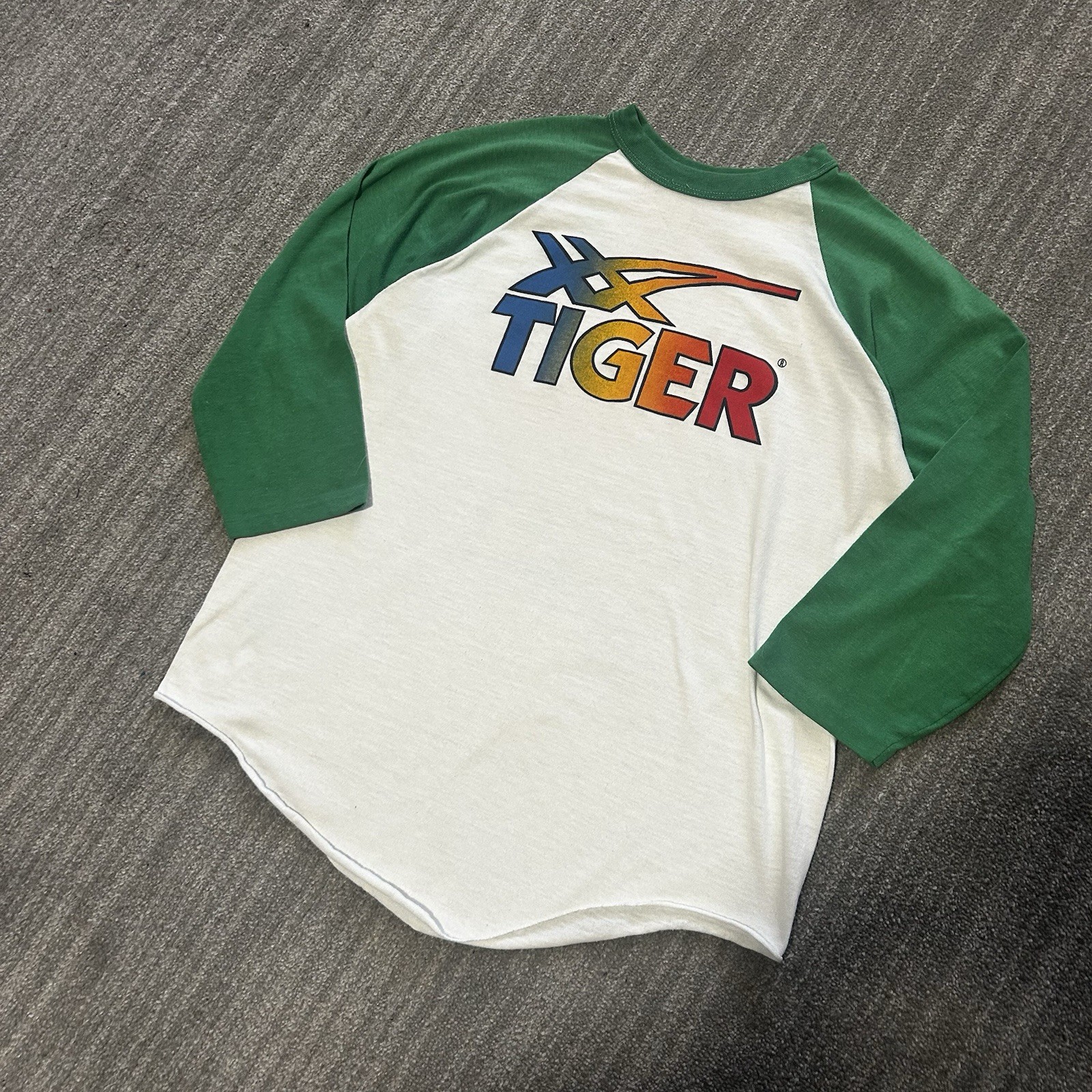 Vintage 70s/80s ASICS Onitsuka Tiger Promo Raglan 3/4 Sleeve – Size Medium