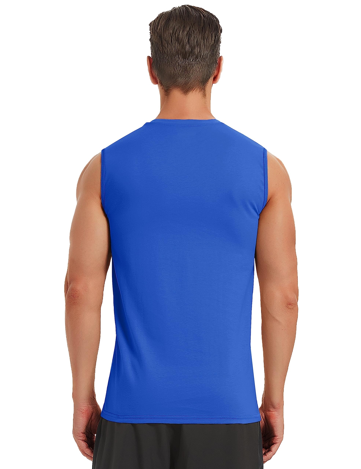 Mens Casual Workout Tank Gym Cotton Sleeveless Quick Dry Swim Sport Muscle Shirt gallery