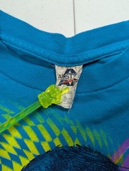 Vintage AAA T Shirt Small Raver Monkey Graphic Print Blue Tee Boom Box Music