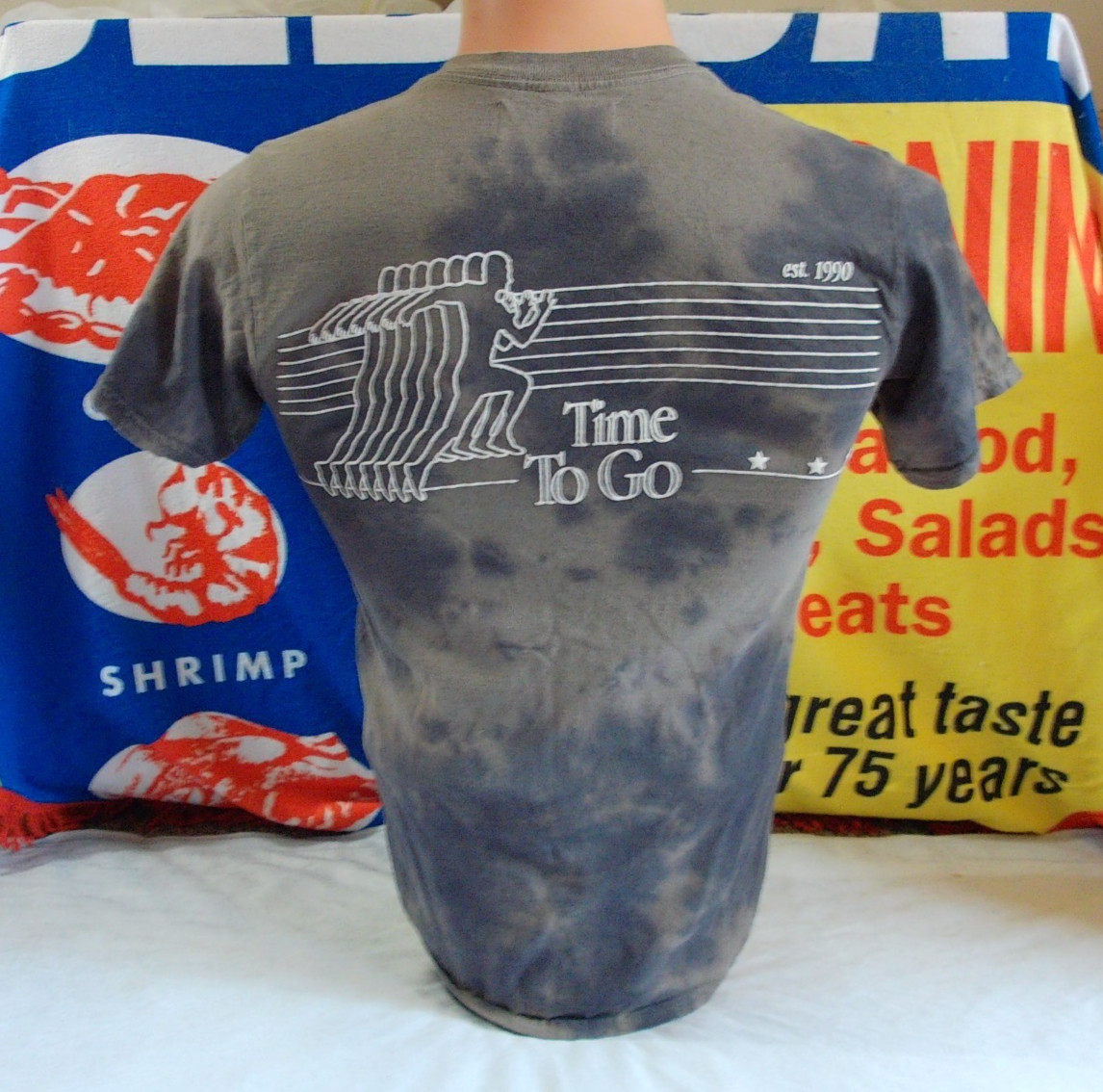 CODY’S RUN CLUB tye dye T Shirt Men’s Small Graphic Fitness Jog KO TIME TO GO
