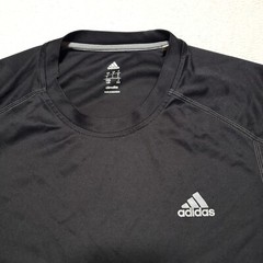 Adidas Climalite Performance Tee Mens L Large Black Graphic Logo T Shirt