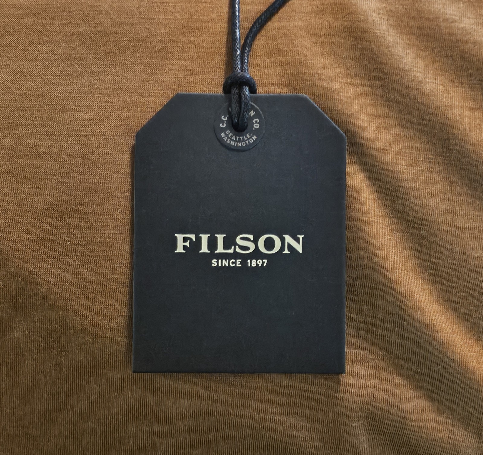 Filson Merino Wool Blend Upf T-Shirt Size XL Whiskey Brown Short Sleeve gallery