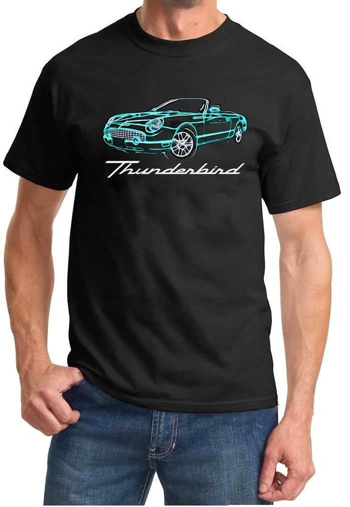 2002-05 Ford Thunderbird Convertible Classic Neon Design Tshirt NEW gallery