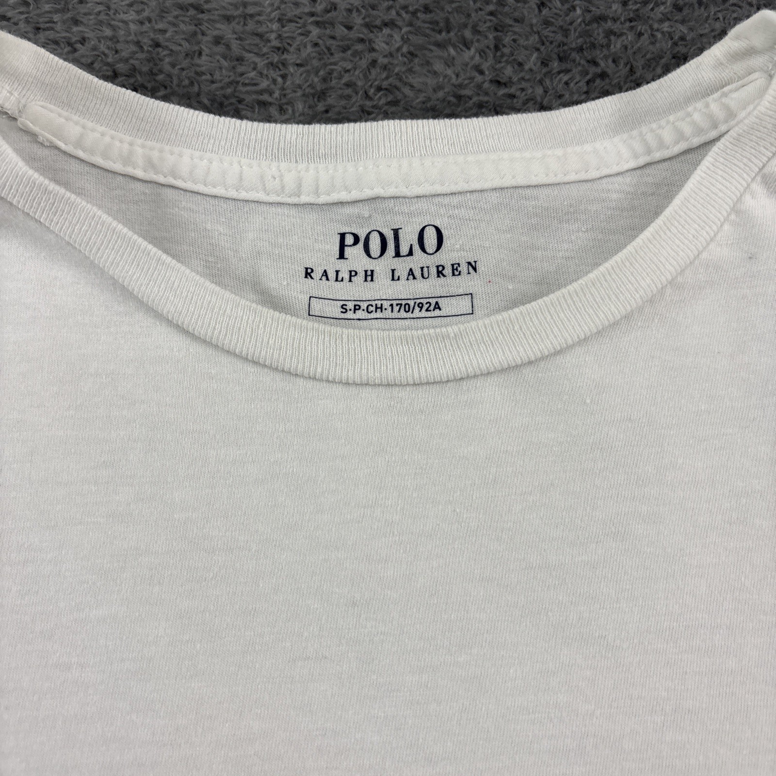 Polo Ralph Lauren T Shirt Mens Small Polo Bear Hot Cocoa Preppy White Tee FLAW gallery