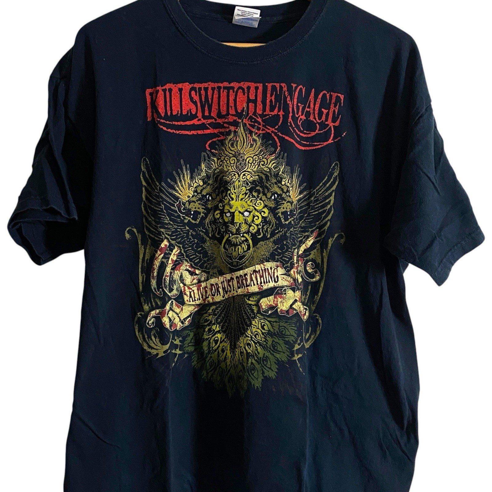 KILLSWITCH ENGAGE * 2012 Summer Tour Alive Or Just Breathing T-Shirt Size XL gallery
