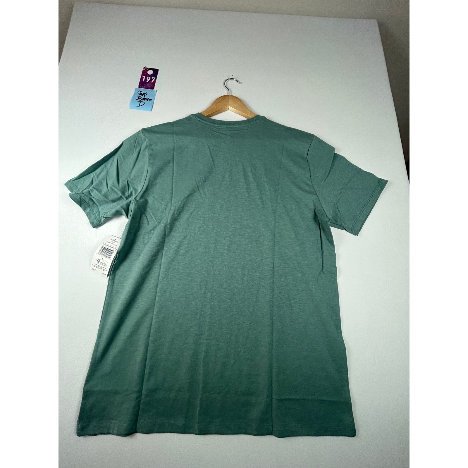 NWT Hurley Men Everyday Tee Large Mint Green Cotton Casual Surf Streetwear Shirt gallery