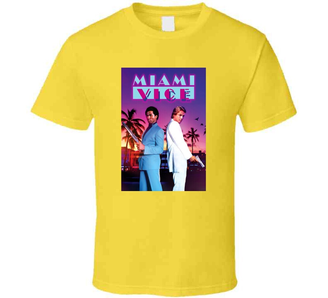 Miami Vice Tee Retro 80s Television Series Tv Show Fan T Shirt gallery
