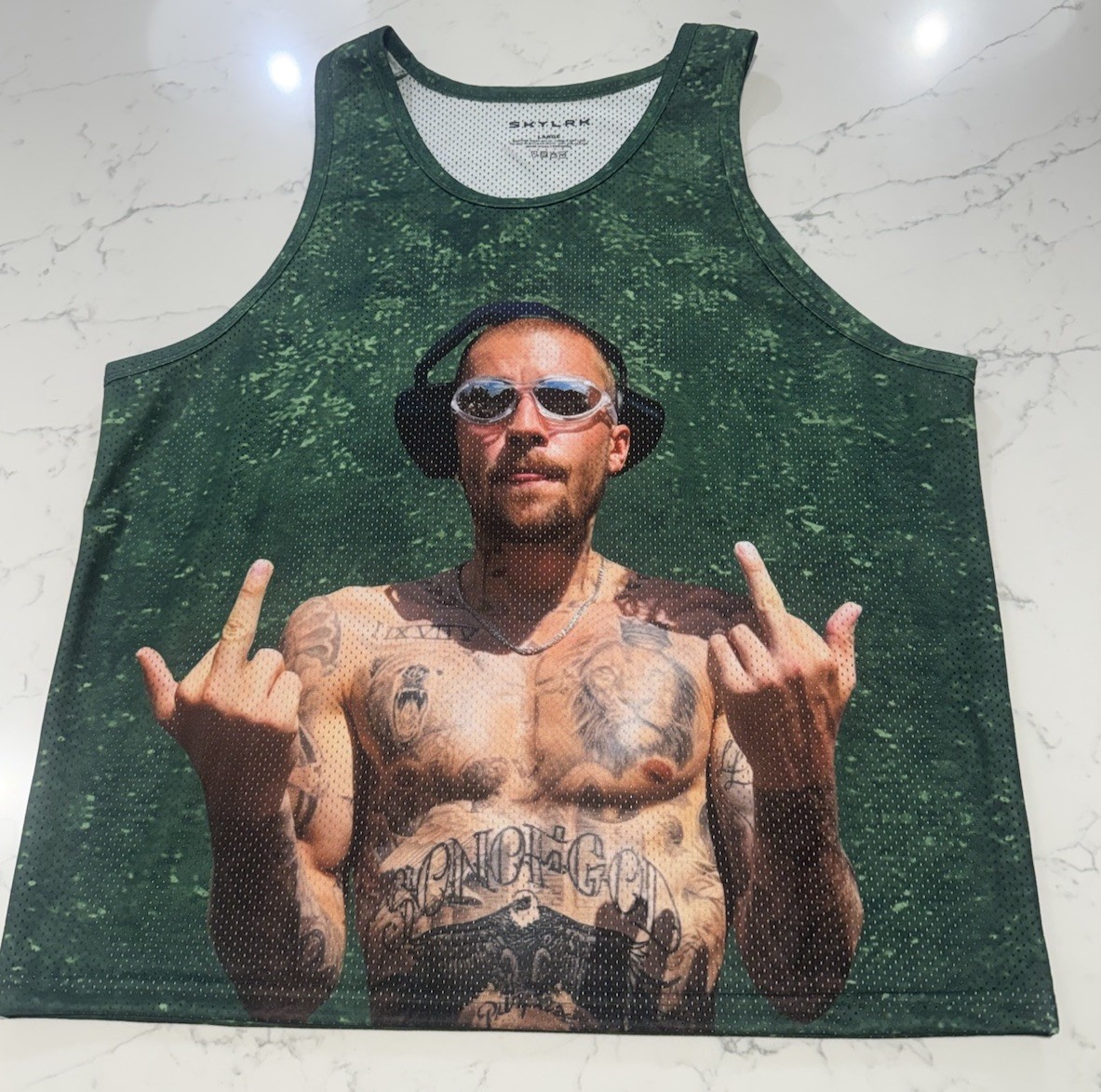 Justin Bieber SKYLRK Fingers Jersey Size L Coachella 2026 Official Merch NEW gallery
