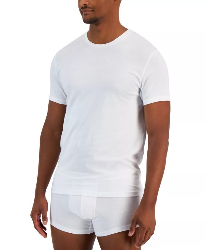 Alfani Men's 4-Pk. Classic-Fit Solid Cotton Undershirts White XL gallery