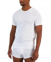 Alfani Men’s 4-Pk. Classic-Fit Solid Cotton Undershirts White XL
