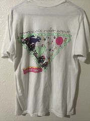 Vintage test print 1988 Single stitch tiger/wolf roller coaster Cedar Point OR