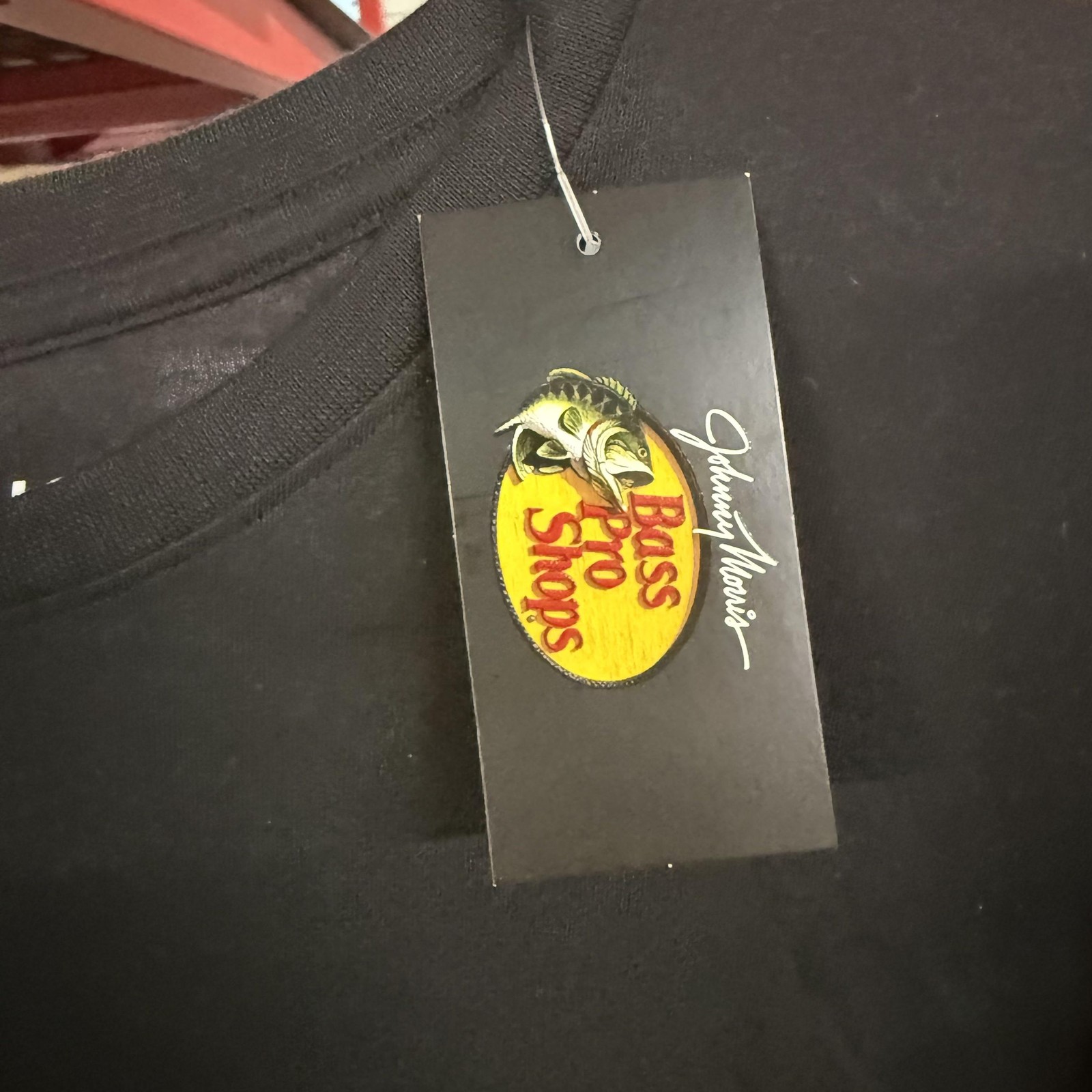 Bass Pro Shops Shirt Mens Large Black Johnny Morris Long Sleeve Tee NEW! gallery