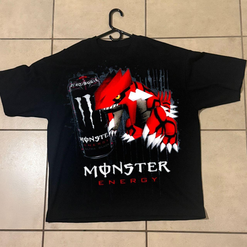 Monsterrr Energy Groudon T-Shirt Anime Tee Unisex S-5XL