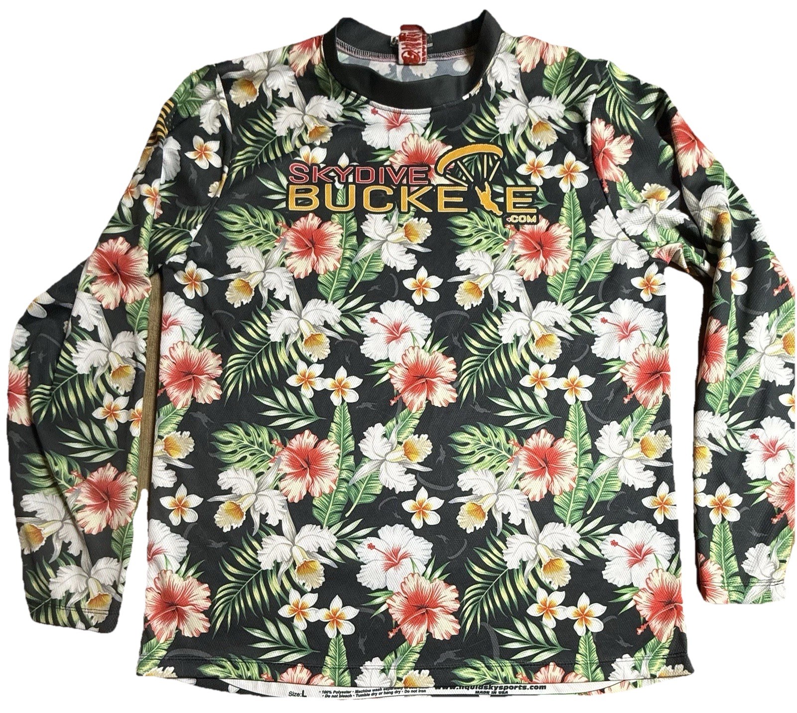 Liquid Sky Extreme Sports Jersey Mens Large Bike Skate Snowboarding Buckeye USA