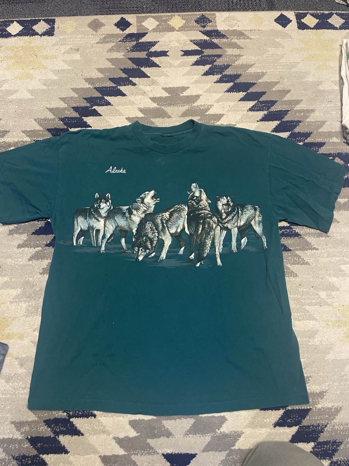 Vintage Wolf Pack TShirt Mens XL