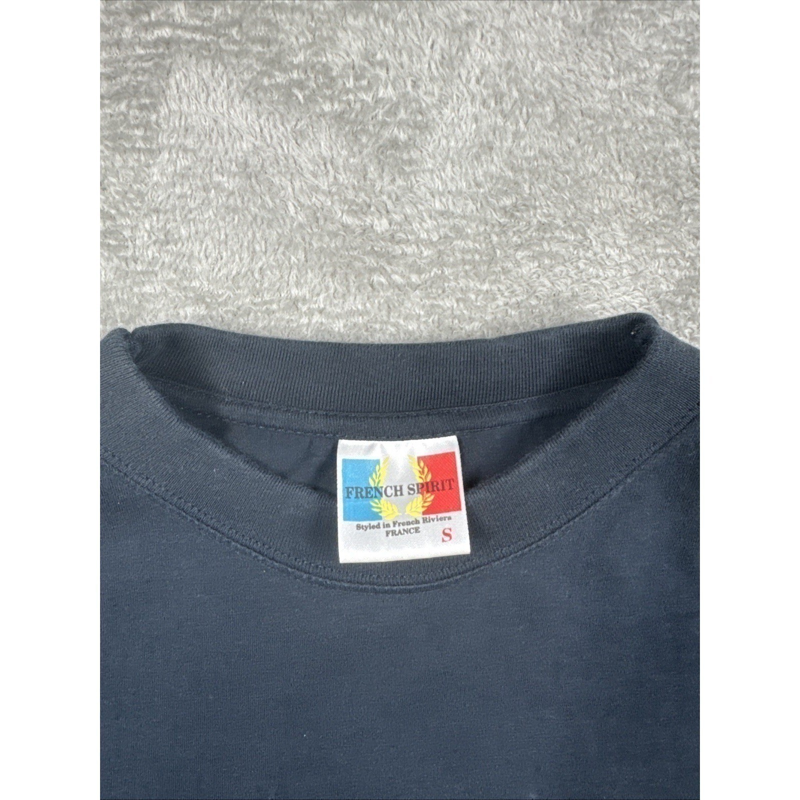 Vintage French Spirit Embroidered Monaco French Riviera T Shirt Men Size Small gallery