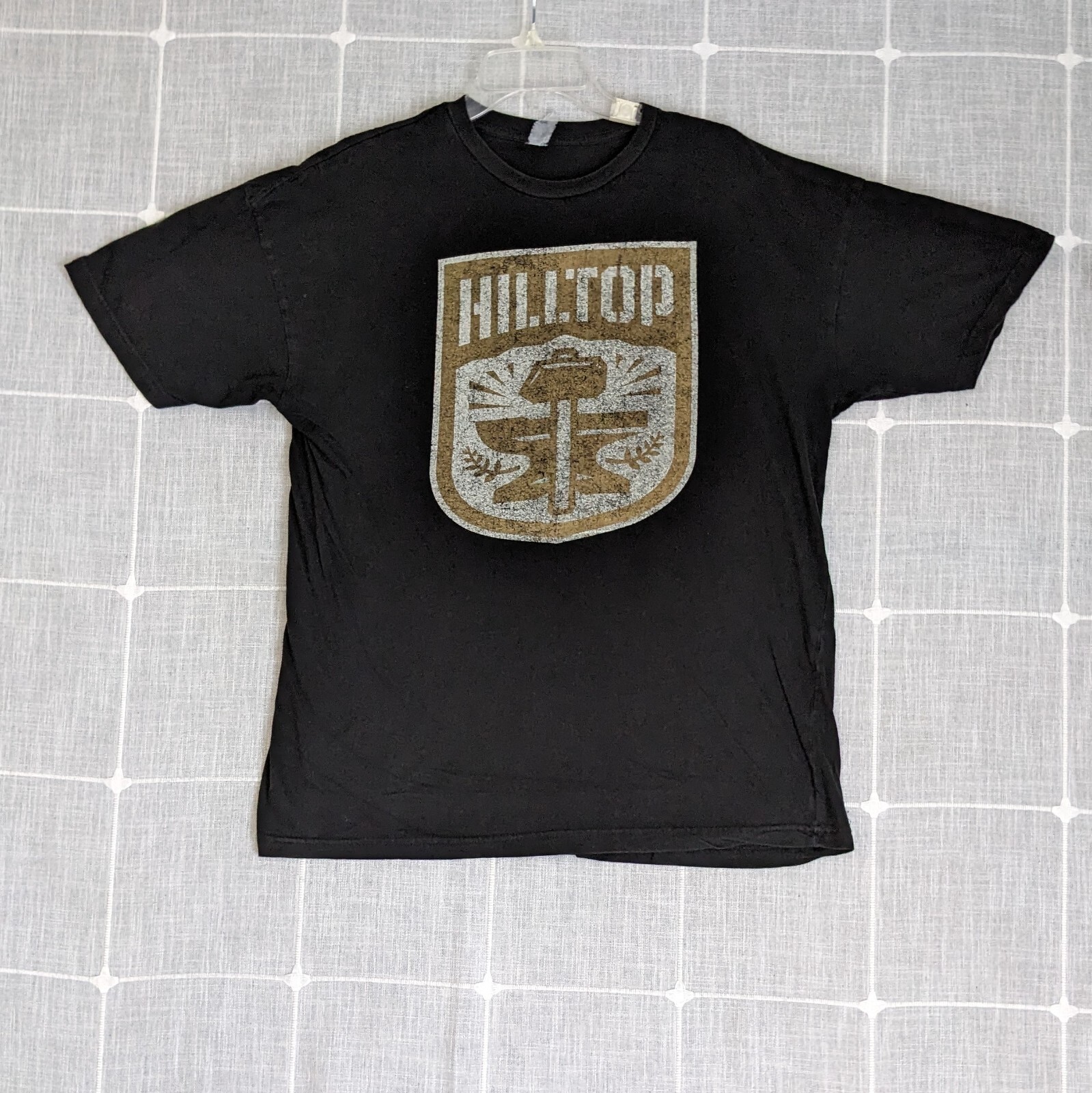 Walking Dead Hilltop Shirt Mens Medium Black Short Sleeve Graphic Tee 2013