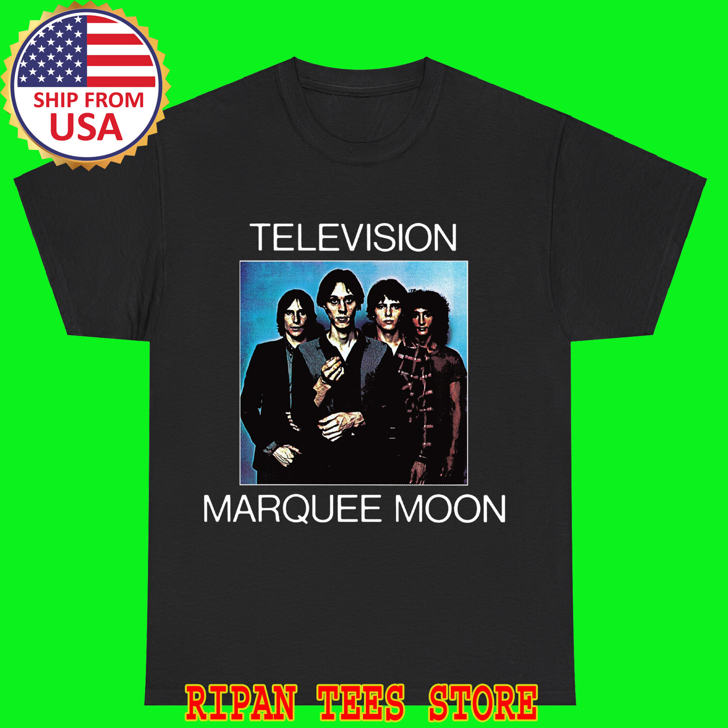 TELEVISION Marquee Moon Black Size S – 5XL