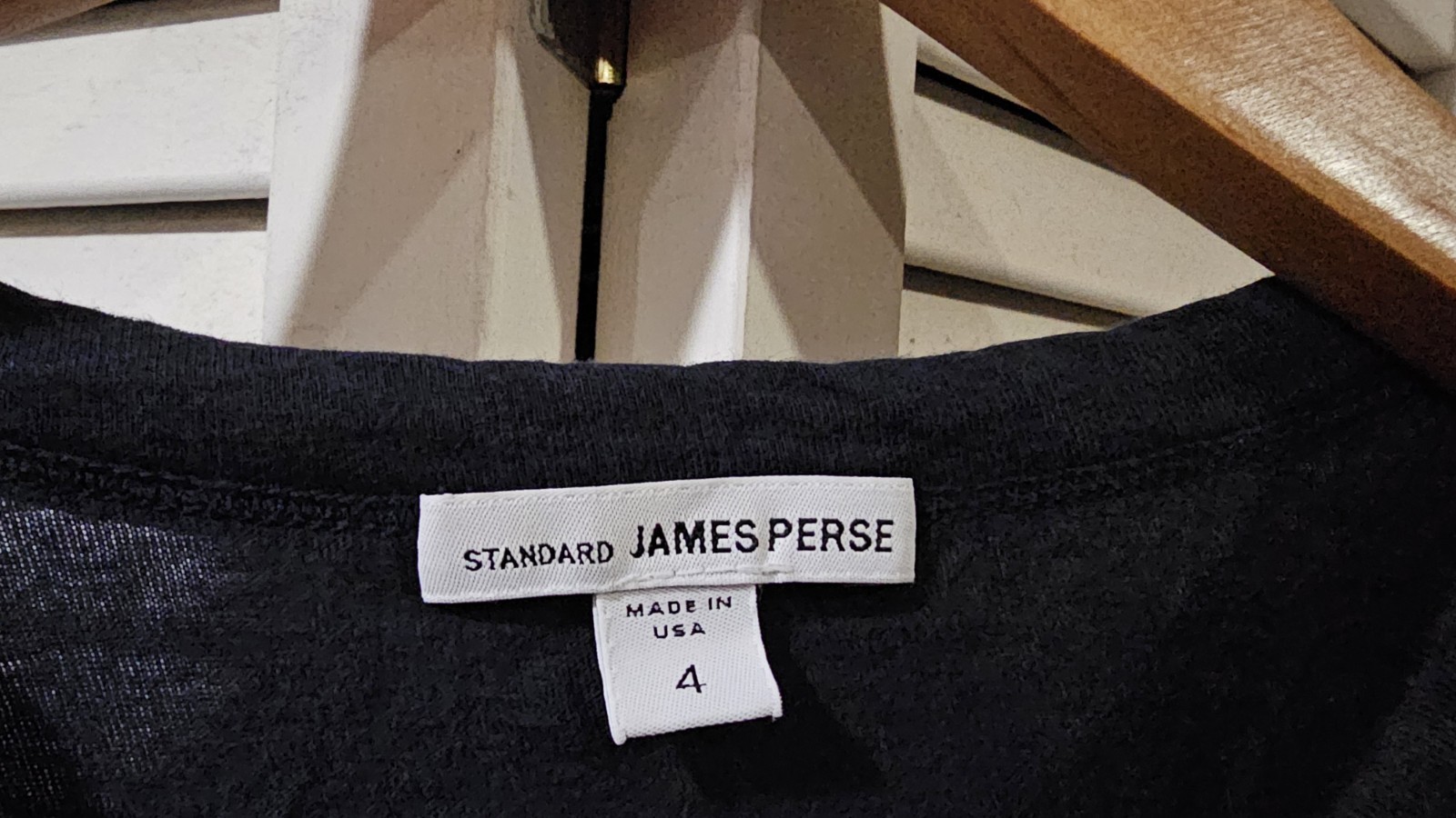 James Perse T-Shirt Crew Neck SZ. 4 (=XL) ~ 100% Combed Cotton ~ Minimalist gallery