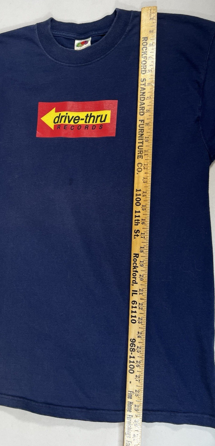 Vtg Y2K Drive Thru Records T Shirt More Rock Than a Crackhouse L Punk Band Emo gallery