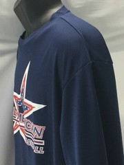 ALL AMERICAN #44 BASEBALL Men’s Large Blue Workout Practice T-Shirt L Clothing