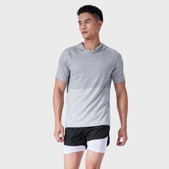 Men’s High Stretch Breathable Clothes Moisture Wicking Running Fitness T-Shirt