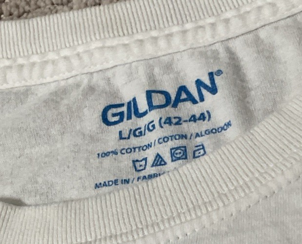 2 Pack Gildan Men's Cotton Tee T Shirt WHITE Crew Neck Short Sleeve Men.size L gallery