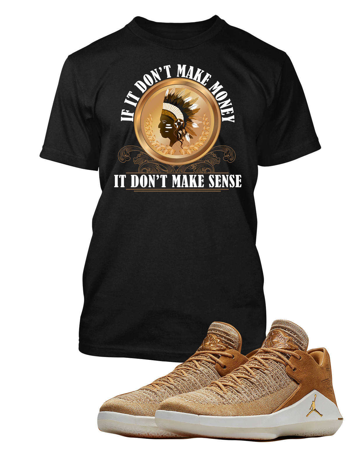 Men Streetwear Chieftain Graphic Sneaker Tee Shirt To Match J32 Low Harvest Shoe gallery