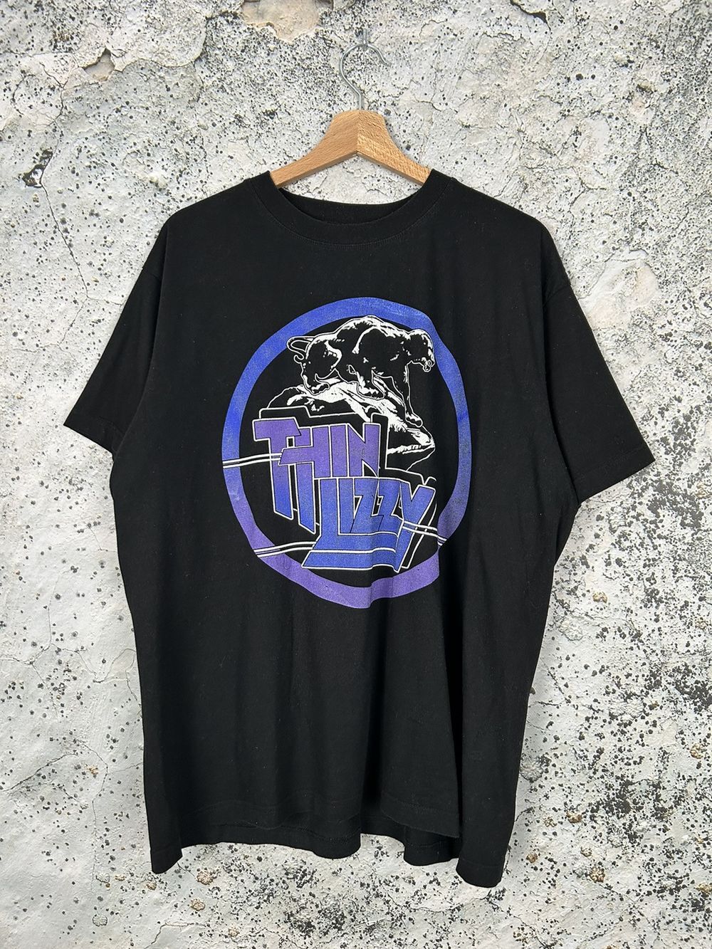 Thin Lizzy Rock Band Tee Graphic Panther 90s Rare Design T shirt NH17235