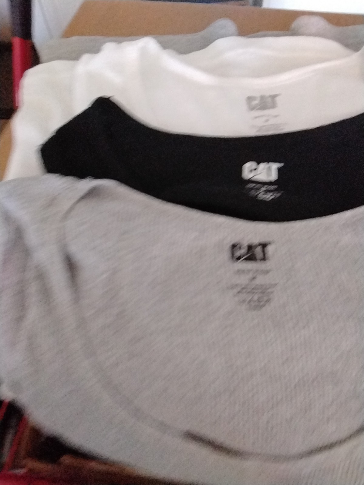 Caterpillar ~ Mens ( Lot Of 3 ) Tanks Tops Undershirts Cotton Blend CAT Size Med gallery