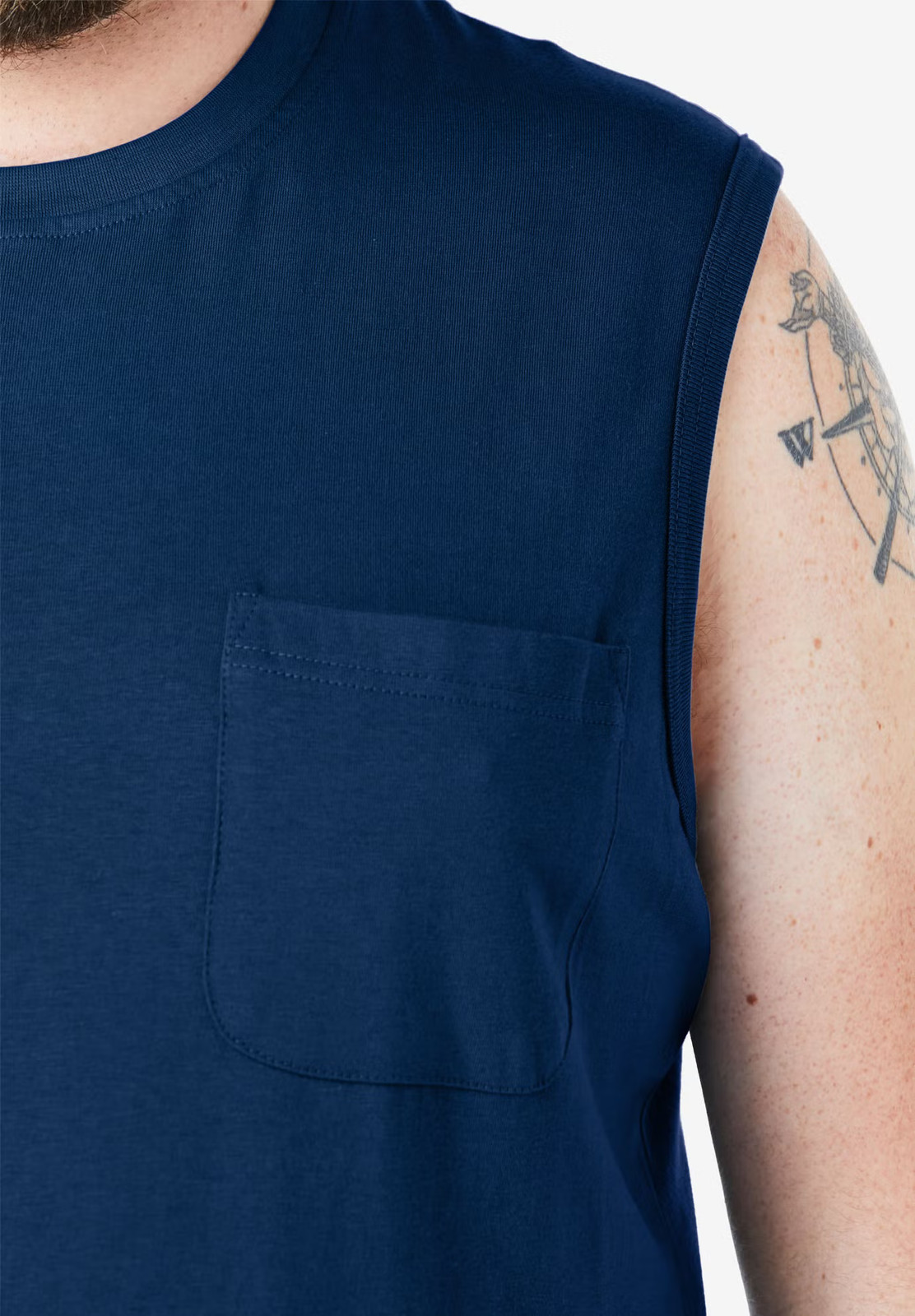 Boulder Creek by KingSize Men's Big & Tall Heavyweight Pocket Muscle Tee gallery