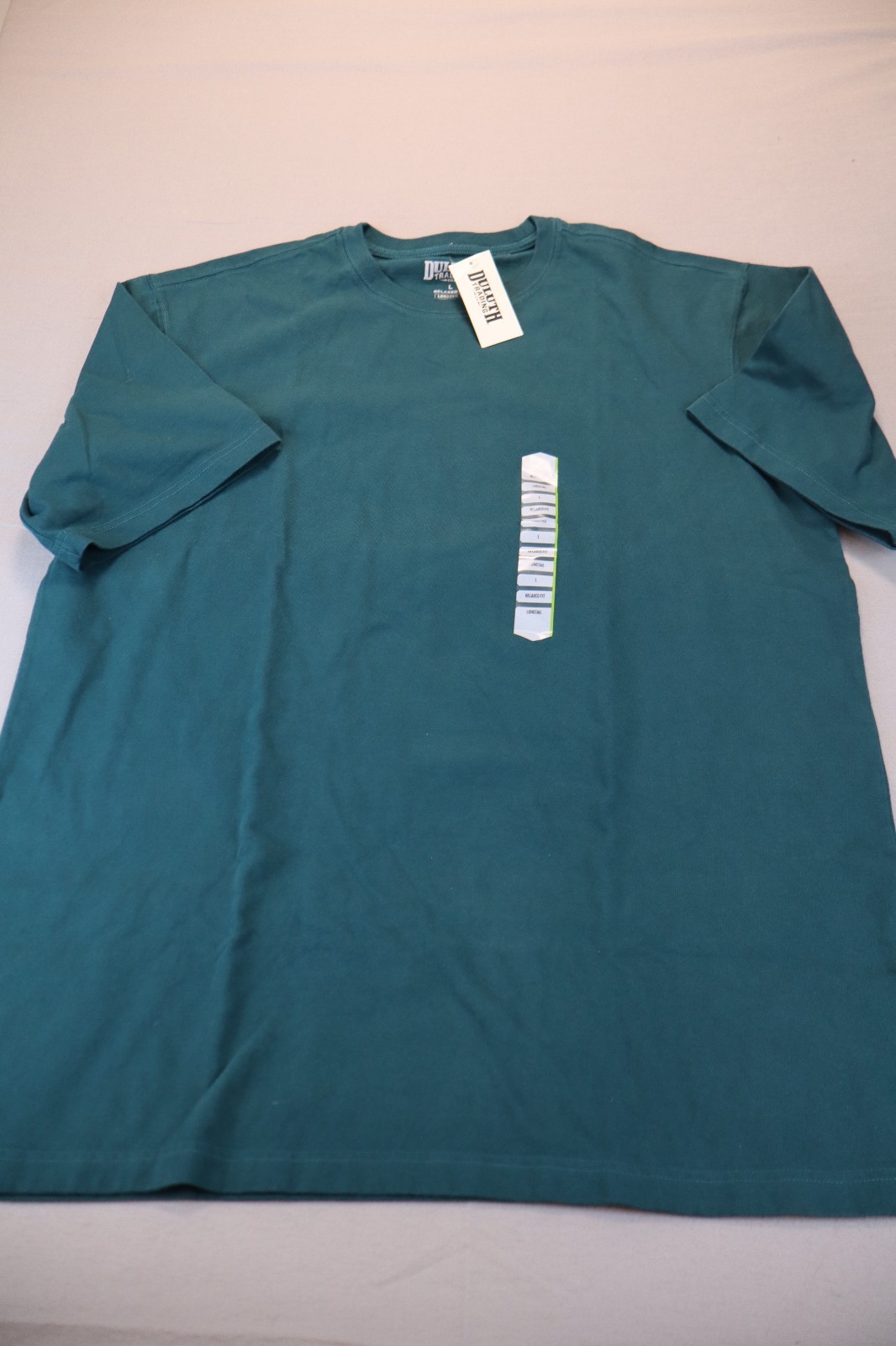 NEW Duluth Trading Co Longtail T Relaxed Short Sleeve T Shirt Green Crewneck L gallery