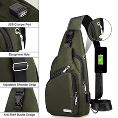 Waterproof Sling Bag Crossbody Backpack for Men Women Sling Backpack Hiking Bag